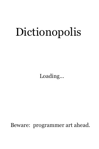 Dictionopolis Prototype Splash Screen