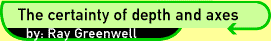The certainty of depth and axes